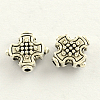 Tibetan Style Zinc Alloy Cross Beads TIBEB-Q053-06-1