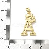 Brass Micro Pave Cubic Zirconia Pendants KK-I382-02G-4