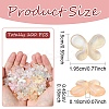 100Pcs 5 Colors Transparent Resin Beads RESI-YW0004-46-3