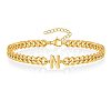 Letter 304 Stainless Steel Link Bracelets FS-WG7830E-13-1