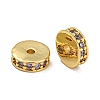 Rack Plating Brass Micro Pave Cubic Zirconia Beads KK-U030-28G-04-1