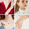 12Pcs 6 Colors Natural White Jade Gemstone Pendants G-SC0002-08B-6