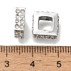Rack Plating Alloy European Beads FIND-H005-35P-2
