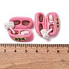 Opaque Music Theme Resin Cabochons CRES-Z010-02B-3