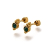 Ion Plating(IP) 304 Stainless Steel Stud Earrings EJEW-A118-17G-01-4