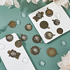 DIY Flat Round Pendant Jewelry Kits DIY-DC0003-24-5