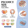 100Pcs Resin with Polymer Clay Inside European Beads RPDL-TA0001-08-4