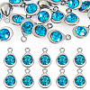 20Pcs Faceted Glass Charms RGLA-TADJ0001-01J-1