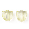 Spray Painted Transparent Glass Beads GLAA-T022-26-A04-2