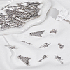 50Pcs 5 Styles Tibetan Style Alloy Pendants FIND-LP0006-45-1
