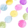 Suede Wrap Iron Moon Hanging Ornaments HJEW-G025-01-3