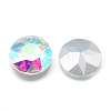Pointed Back Glass Rhinestone Cabochons RGLA-T029-8mm-02-2
