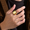 Rectangle 304 Stainless Steel Finger Rings for Men FS-WG80AFC-06-2
