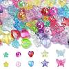 310Pcs 5 Styles Transparent Acrylic Beads MACR-CJ0001-65-3