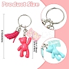 Tassel Bear Acrylic & Resin Keychain KEYC-YW00167-01-3
