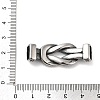 304 Stainless Steel Connector Charms STAS-G343-03AS-3
