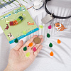 32Pcs 4 Colors Transparent Blank Acrylic Pet Dog ID Tag PALLOY-AB00045-4