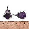 Natural Amethyst Pendants G-A203-01I-P-3
