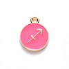 Alloy Enamel Pendants ENAM-S124-01B-03F-2