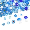 156Pcs 9 Styles Handmade Millefiori Glass Beads LAMP-FS0001-33-3