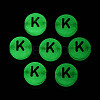 Luminous Frosted Acrylic Beads FACR-T008-02K-3