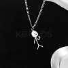 Funny Heart Gestures Stickman Stainless Steel Pendant Necklaces FS-WGF11D3-02-1