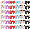 36Pcs 6 Colors Alloy Enamel Pendants ENAM-SC0006-60-1