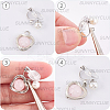 24Pcs 4 Styles 304 Stainless Steel Clip-on Earring Findings with Imitation Pearl Plastic Beaded STAS-SC0010-46B-6
