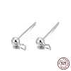 925 Sterling Silver Ear Stud Findings STER-K167-042B-S-7
