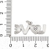 Brass Micro Pave Cubic Zirconia Pendants KK-G544-37P-3