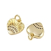 Brass Micro Pave Cubic Zirconia Pendants ZIRC-I367-04G-05-2