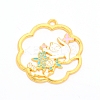 Alloy Enamel Pendants ENAM-WH0047-70G-RS-1