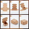 Square Folding Kraft PaperJewelry Storage Boxes LS-CON-WH0089-46A-4