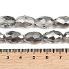 Electroplate Glass Beads Strands X-EGLA-D015-15x10mm-34-3