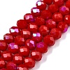 Electroplate Opaque Solid Color Glass Beads Strands LS-EGLA-A044-P6mm-L15-1