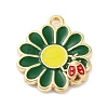 Alloy Enamel Pendants ENAM-Q001-06G-04-1
