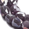 Electroplate Glass Beads Strands EGLA-D030-P4mm-B06-4