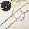 S-shaped Glass Rhinestone and Iron Cup Chains DIY-WH20032-25G-01-5