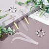 Acrylic Earring Display Sticks ODIS-WH0008-22-4