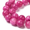 Natural Dyed White Jade Beads Strands G-M402-C04-01-3