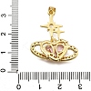 Brass Micro Pave Cubic Zirconia Pendants KK-K401-02B-G-3