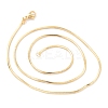 Brass Snake Chain Necklaces X-NJEW-I247-03G-2