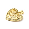 Brass with Cubic Zirconia Pendants FIND-Z023-01B-2