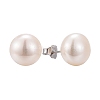 Valentine Presents for Her 925 Sterling Silver Ball Stud Earrings LS-EJEW-D029-9mm-2-5