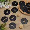 12Pcs Black Clay Acrylic Edge Template Set FIND-FG0004-80-4