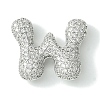 Rack Plating Brass Cubic Zirconia Pendants KK-S378-02P-W-1