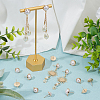 16Pcs 2 Size Brass Stud Earring Findings KK-AR0002-64-6