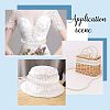 Fabric with Plastic Beads Ribbon OCOR-FG0001-29-6