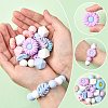 30Pcs Food Grade Eco-Friendly Silicone Beads SIL-FS0001-26B-3