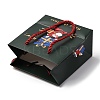 Christmas Santa Claus Printed Paper Gift Bags with Cotton Handles LS-CARB-F013-01-3